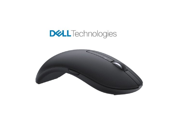 Dell WM527 wireless mouse Kuwait front view ergonomic office setup
